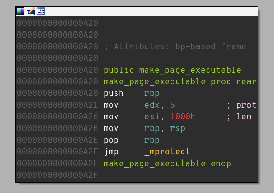 make_page_executable function